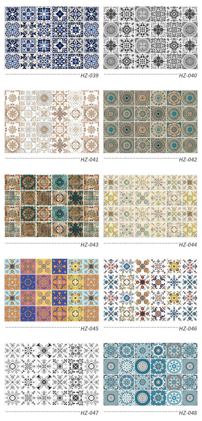 Mandala Retro Tile Stickers - Waterproof