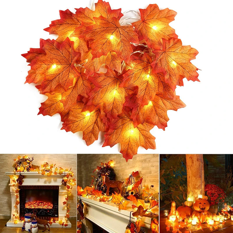 Maple Leaf LED Light String