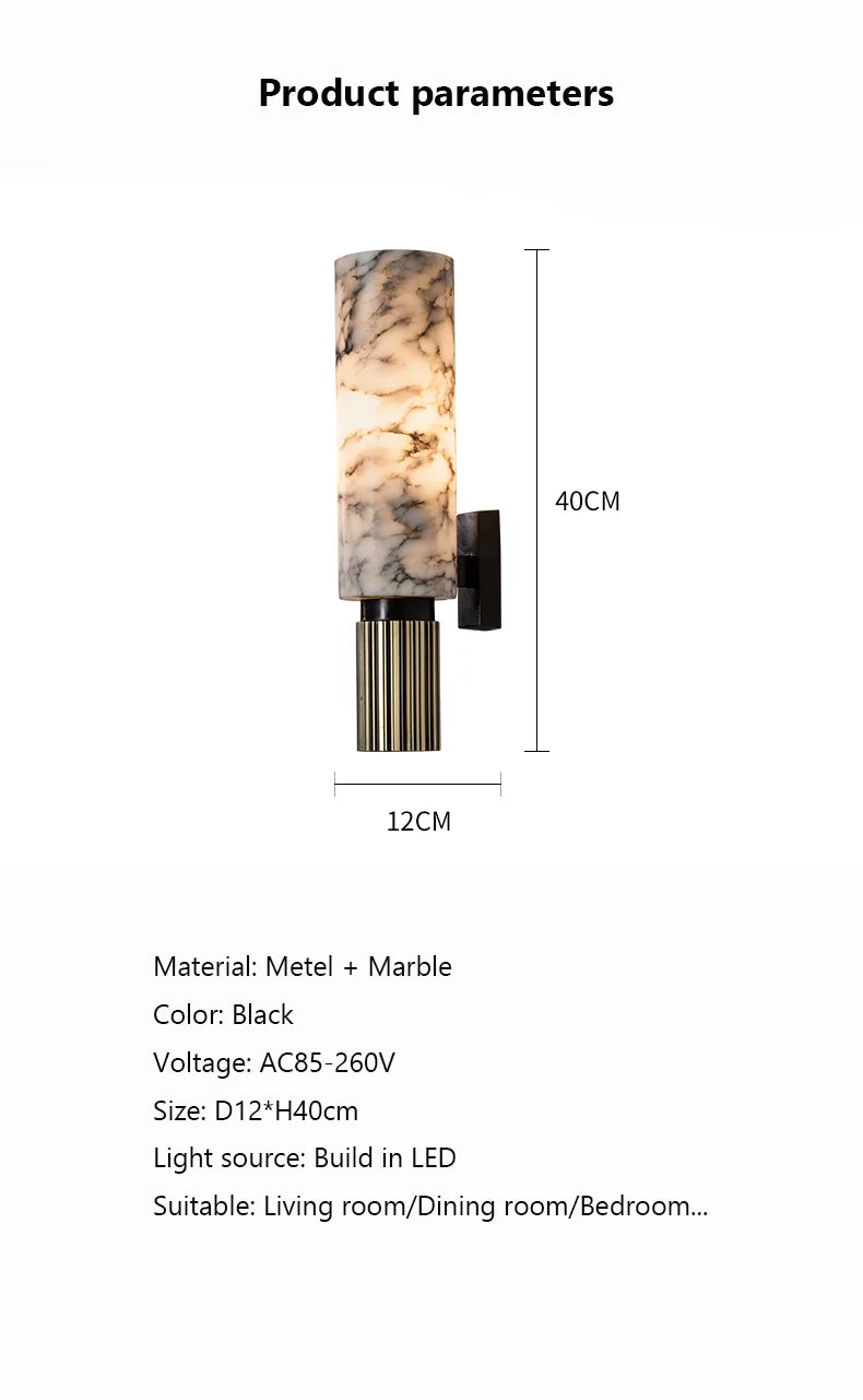 Marble LED Wall Lamp Sconce