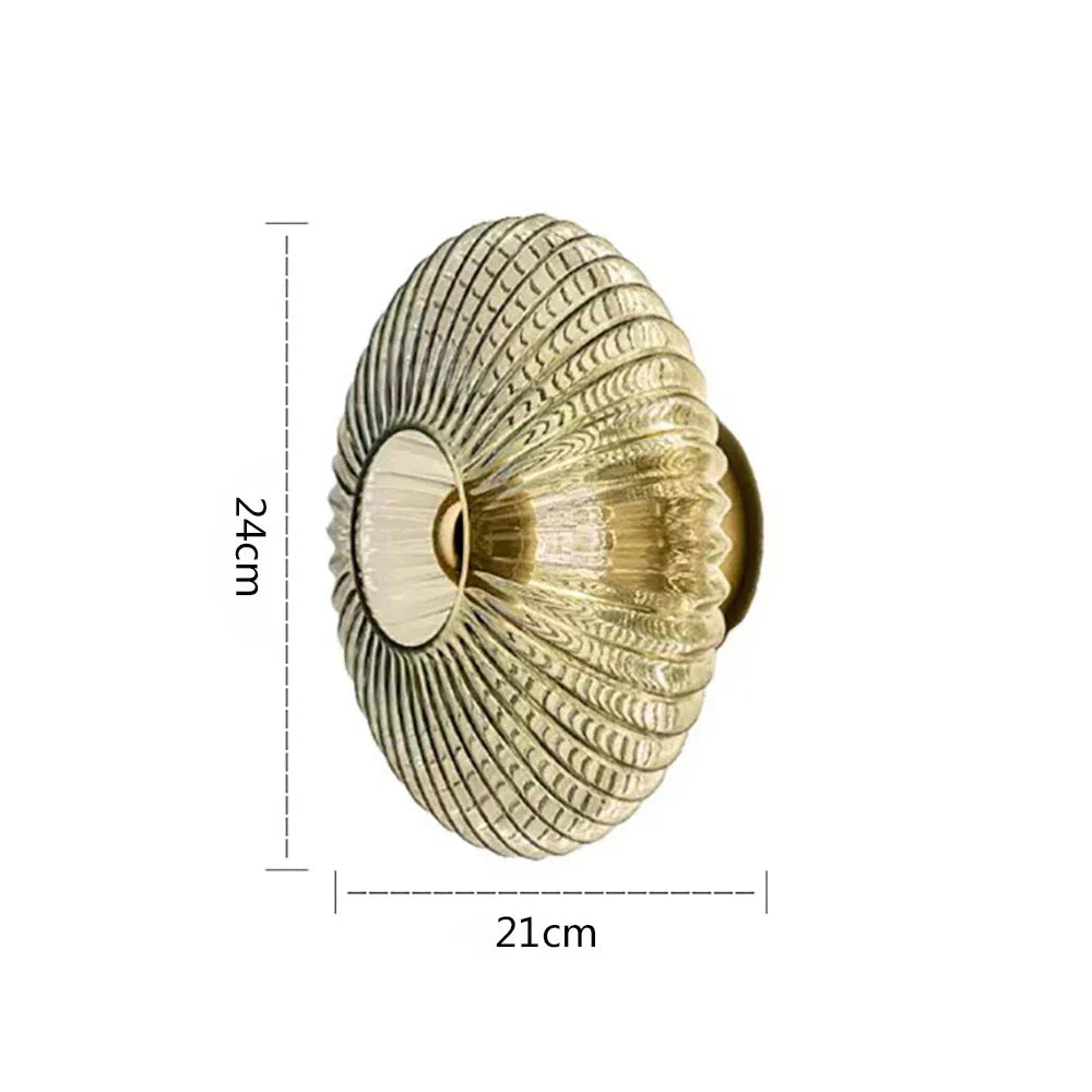 DecorBites™ Glass Ripple LED Wall Lamps for Indoor Home Decoration