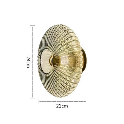 DecorBites™ Glass Ripple LED Wall Lamps for Indoor Home Decoration