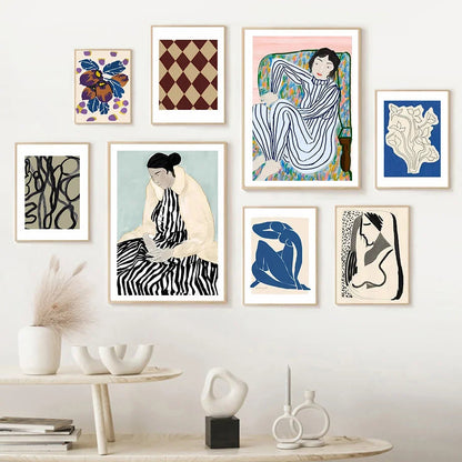 Matisse-Inspired Colourful Canvas Wall Art