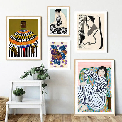 Matisse-Inspired Colourful Canvas Wall Art