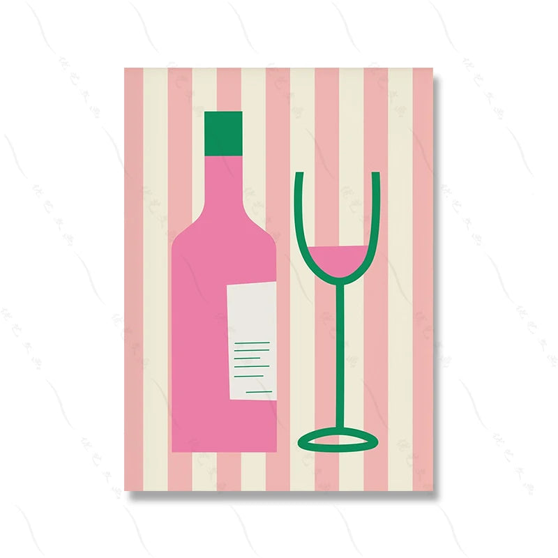 Maximalist Pink Canvas Wall Art