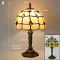 Mediterranean Stained Glass Table Lamp