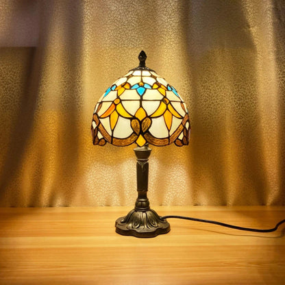 Mediterranean Stained Glass Table Lamp