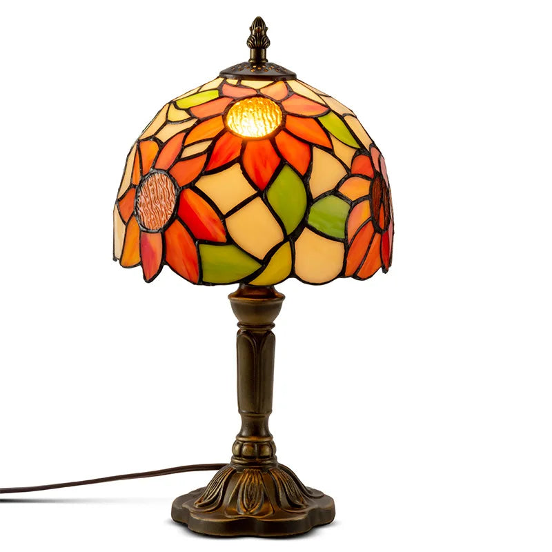 Mediterranean Stained Glass Table Lamp