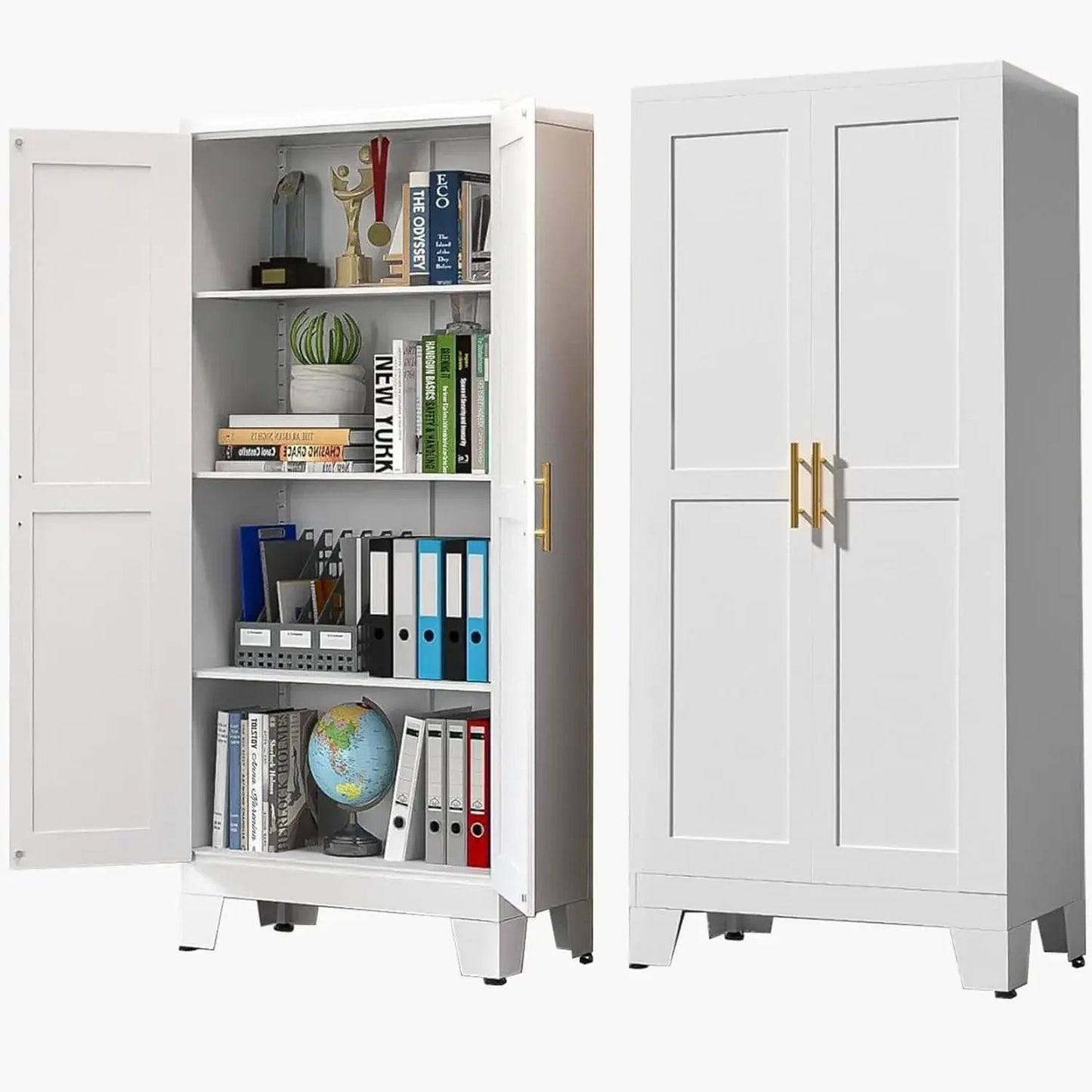 Metal Armoire Wardrobe Closet, 71”