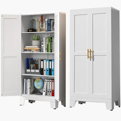 Metal Armoire Wardrobe Closet, 71”