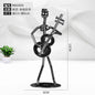 Metal Guitar Player Statue – 13cm