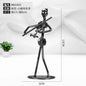 Metal Guitar Player Statue – 13cm