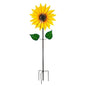 Metal Sunflower Wind Spinner Decor