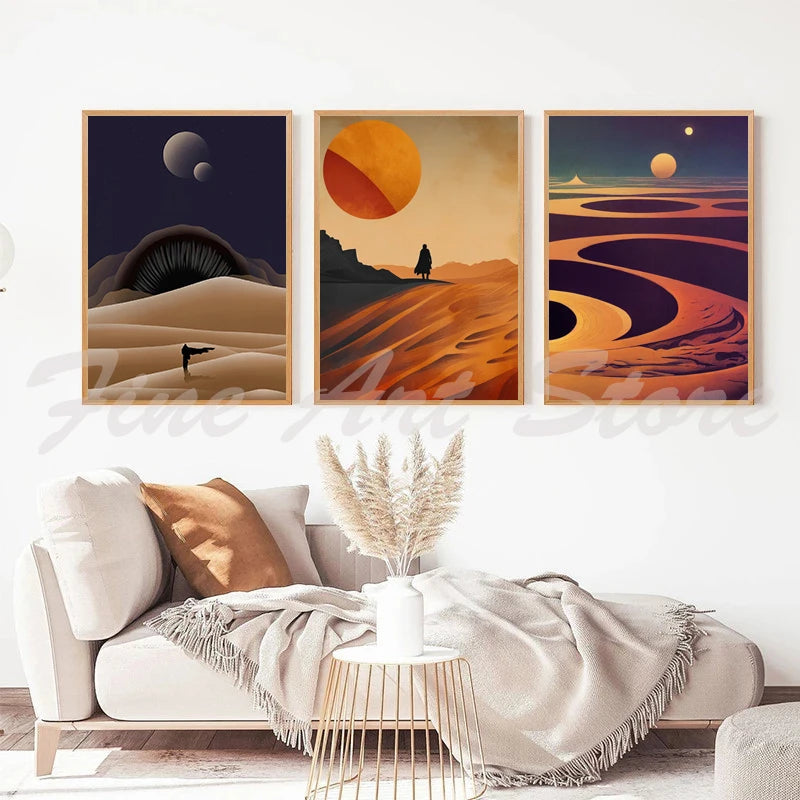 Mid-Century Dune Canvas Wall Art