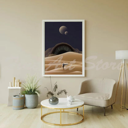 Mid-Century Dune Canvas Wall Art