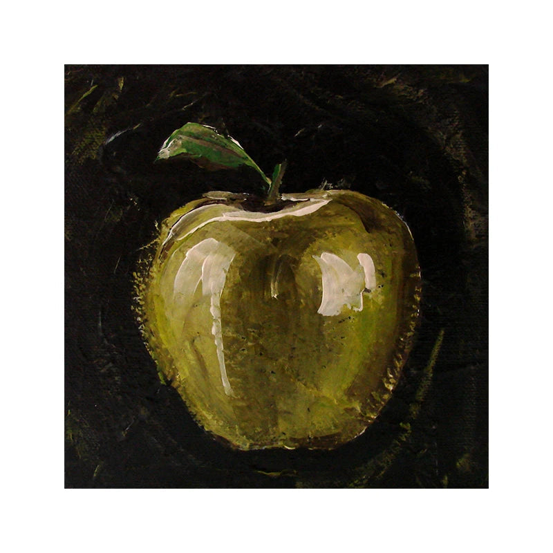 Mid-Century Modern Red Apple Canvas