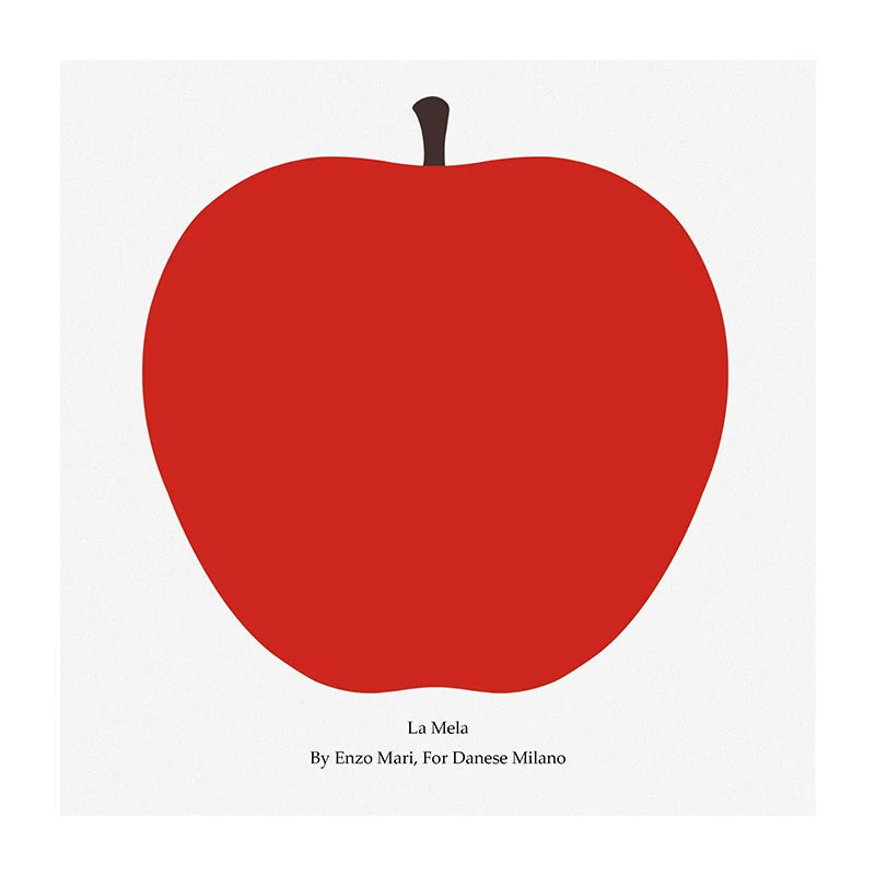 Mid-Century Red Apple Canvas Art