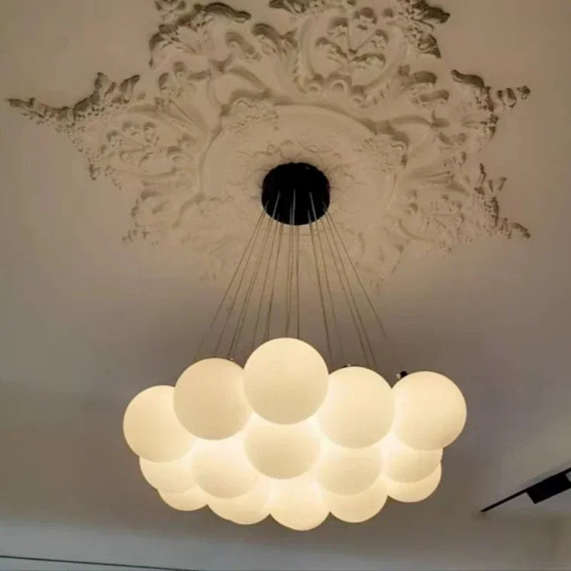 Milk White Glass Ball Pendant Lamp