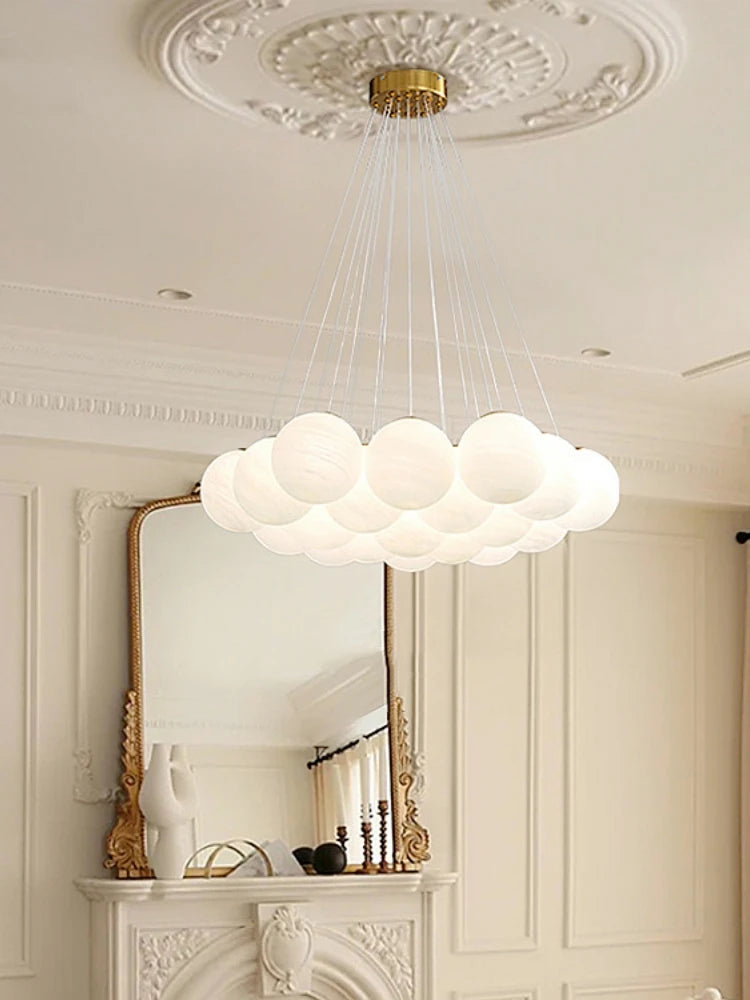 Milk White Glass Ball Pendant Lamp