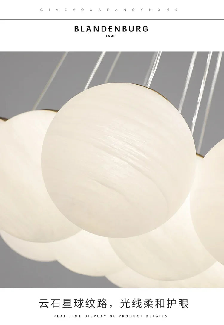 Milk White Glass Ball Pendant Lamp