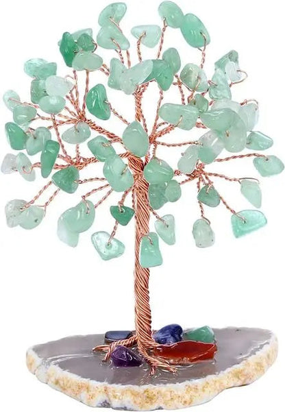 Mini Copper Wire Crystal Money Tree