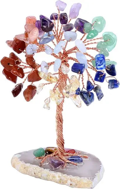 Mini Copper Wire Crystal Money Tree