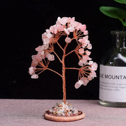 Mini Copper Wire Crystal Money Tree