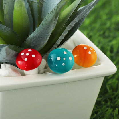 Mini Foam Mushroom Garden Decor