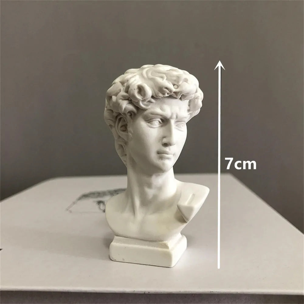 Mini Resin David Bust Sculpture