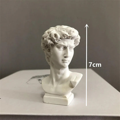 Mini Resin David Bust Sculpture