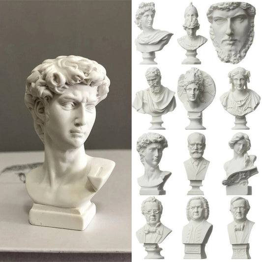 Mini Resin David Bust Sculpture