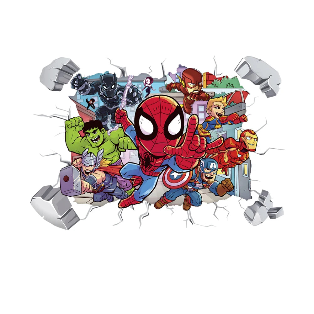 Mini Spiderman Wall Stickers for Kids