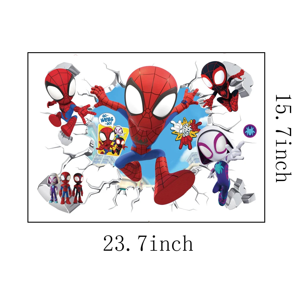 Mini Spiderman Wall Stickers for Kids