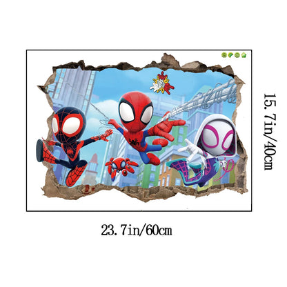 Mini Spiderman Wall Stickers for Kids