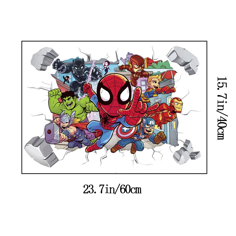 Mini Spiderman Wall Stickers for Kids