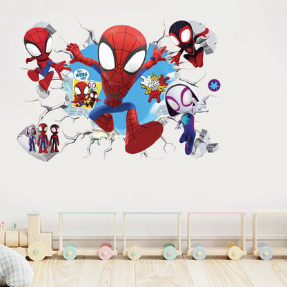 Mini Spiderman Wall Stickers for Kids