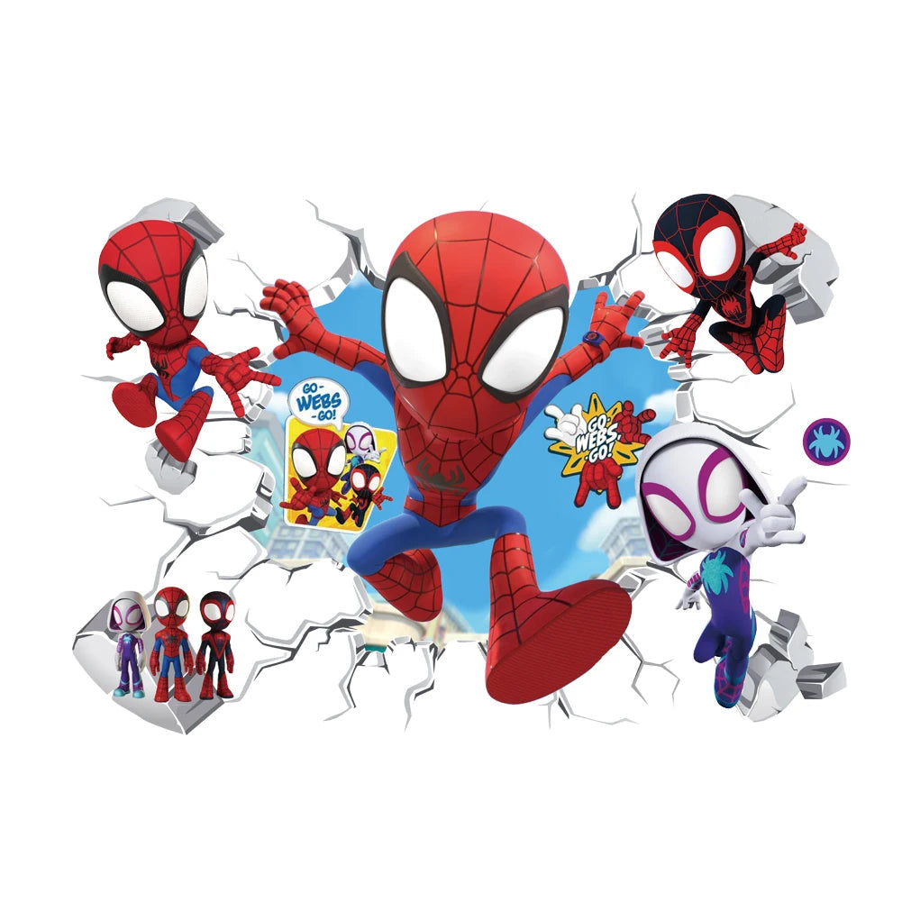 Mini Spiderman Wall Stickers for Kids