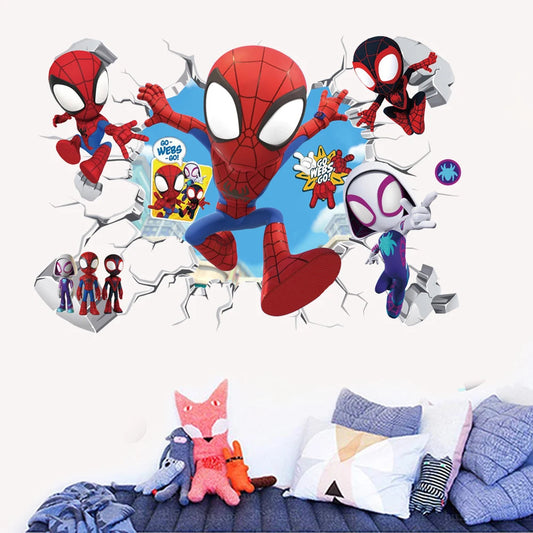 Mini Spiderman Wall Stickers for Kids