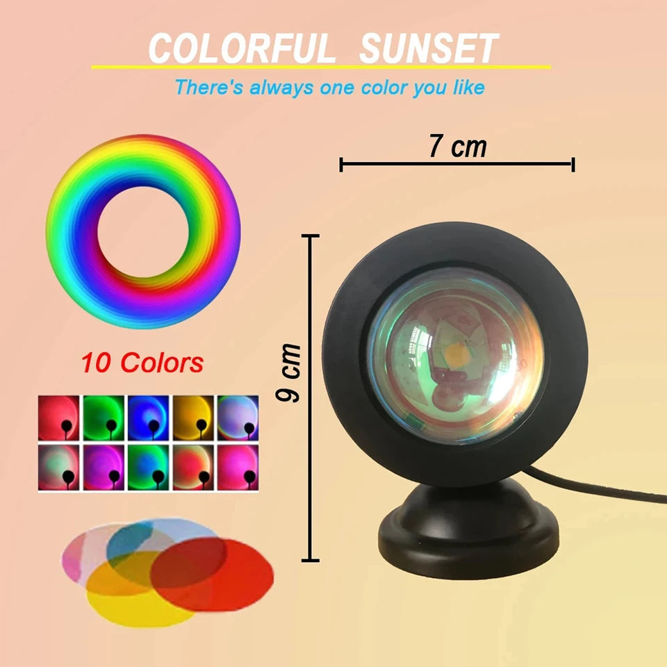 Mini USB Sunset LED Projector