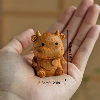 Mini Wooden Zodiac Animal Ornaments