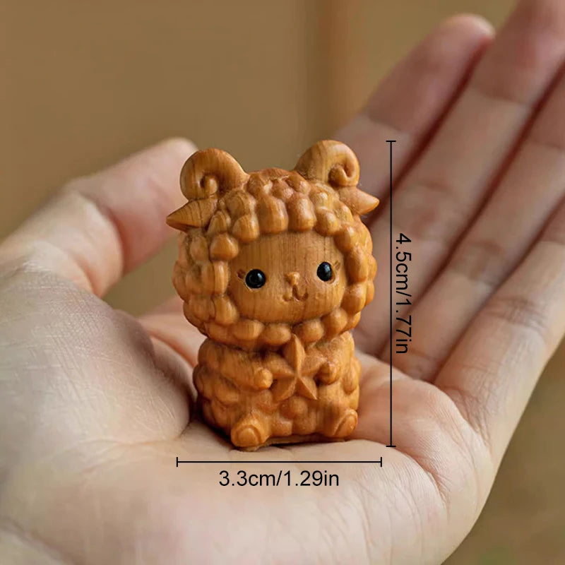 Mini Wooden Zodiac Animal Ornaments