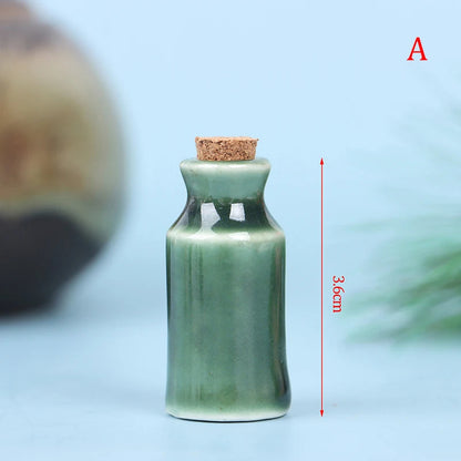 Miniature Ceramic Seasoning Jar for Dollhouse