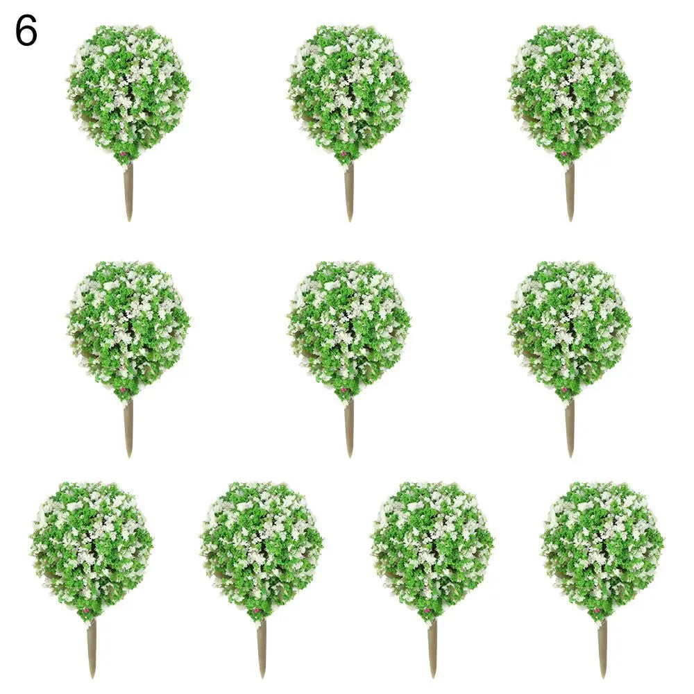 Miniature Flower Trees for Model Scenery