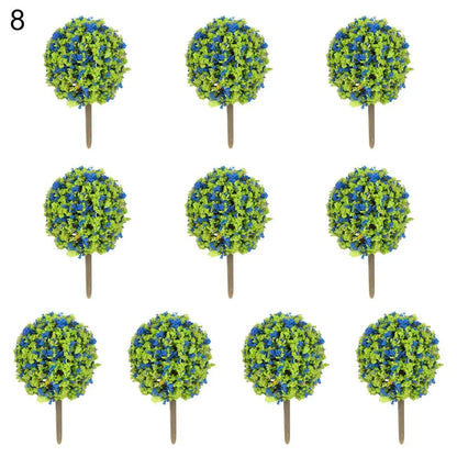 Miniature Flower Trees for Model Scenery