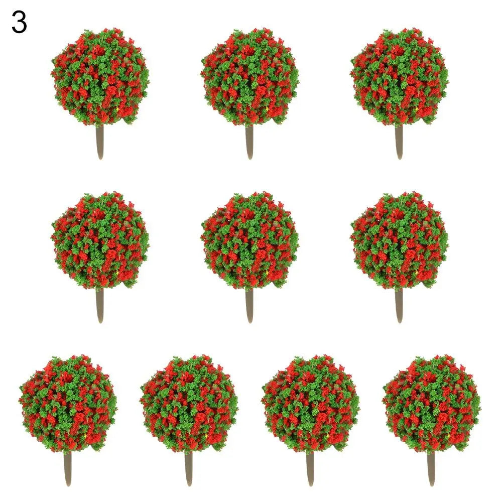 Miniature Flower Trees for Model Scenery