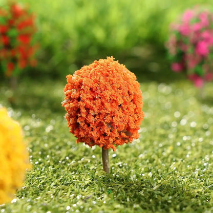 Miniature Flower Trees for Model Scenery