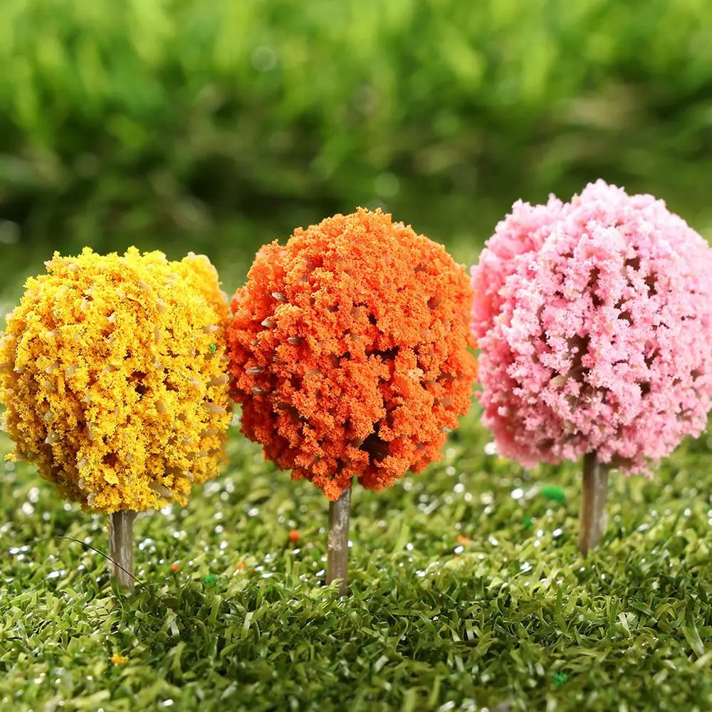 Miniature Flower Trees for Model Scenery