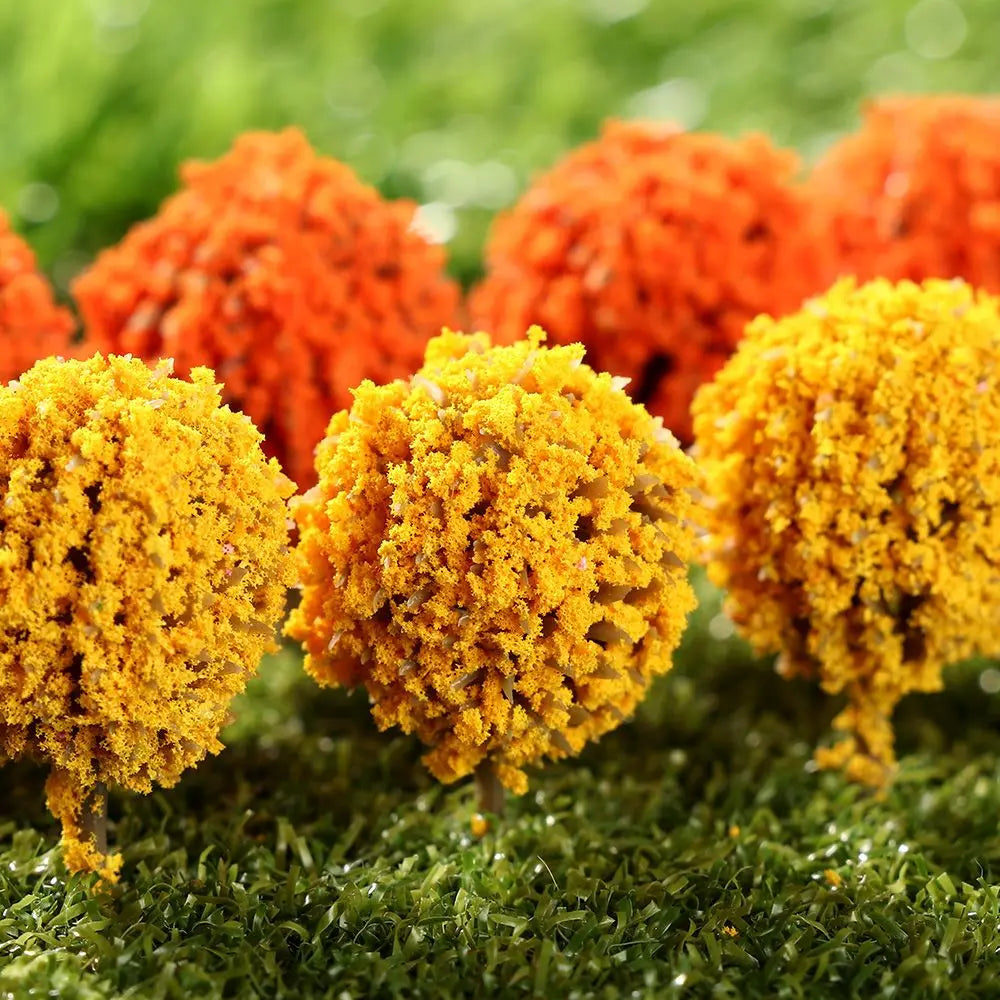 Miniature Flower Trees for Model Scenery