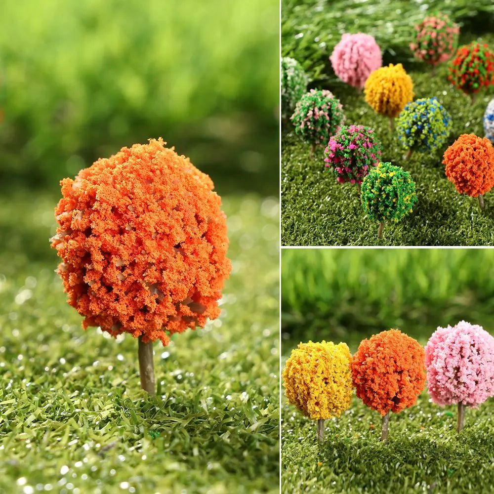 Miniature Flower Trees for Model Scenery