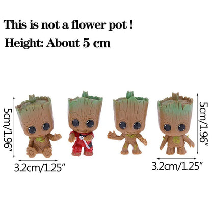 Miniature Groot Figurine Office Decor