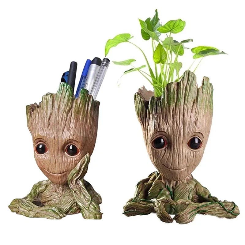 Miniature Groot Figurine Office Decor